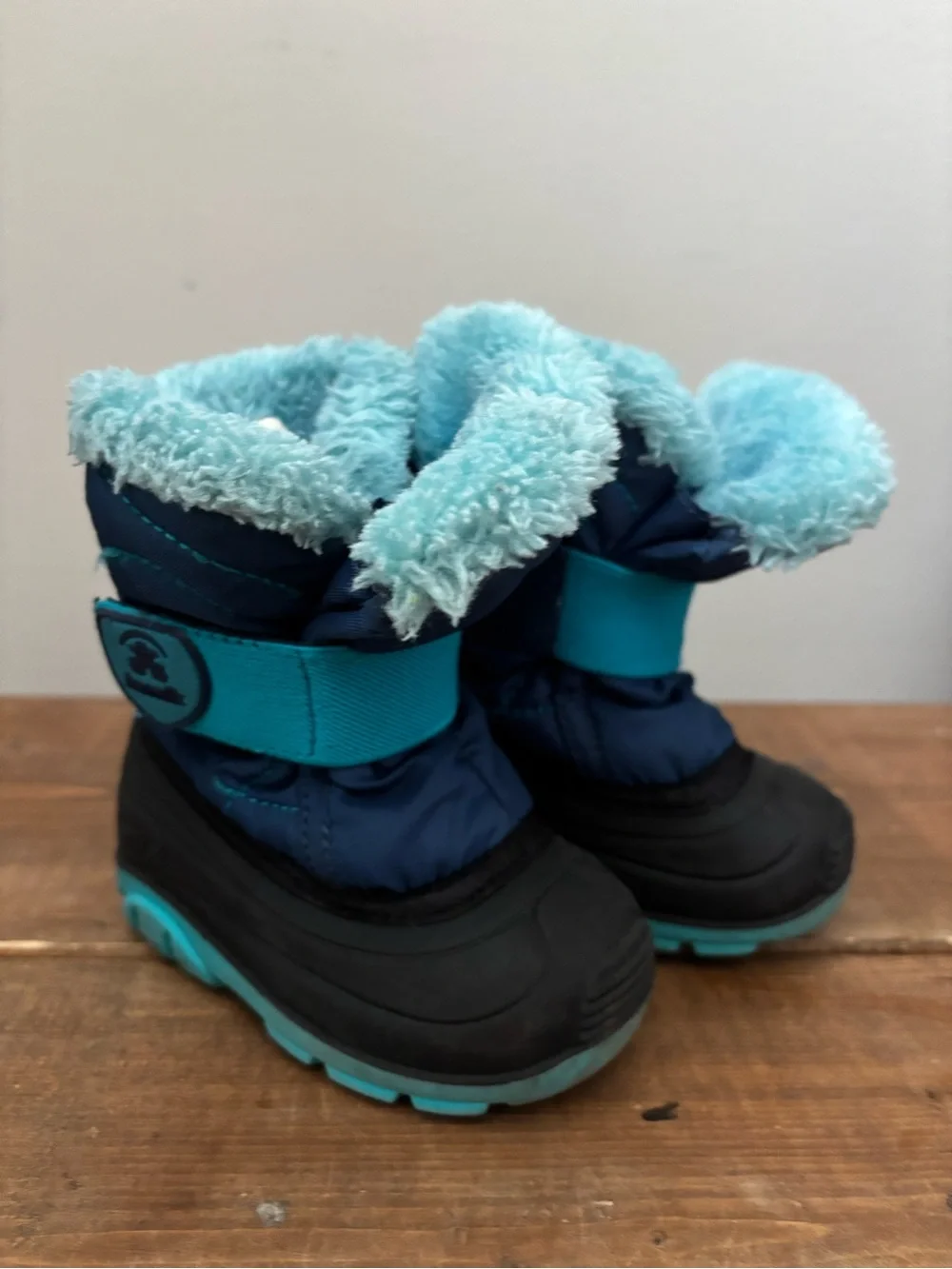 Kamik Infant Winter Snow Boots Blue Toddler Size 4